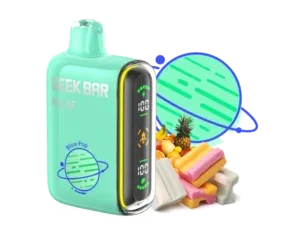 Vape device with fruit and dessert.