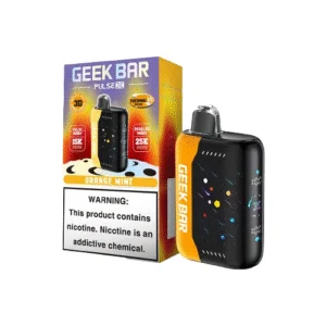 Geek Bar vape device with packaging box.