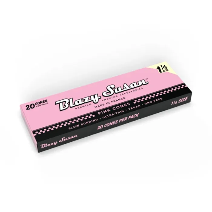 Pink Blazy Susan rolling cones packaging.