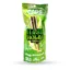 Green cannabis pre-rolls packaging with text.