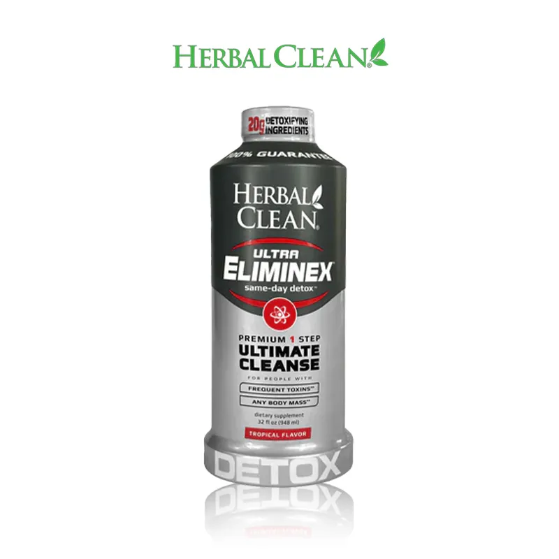 Herbal Clean bottle, Ultimate Cleanse detox drink.