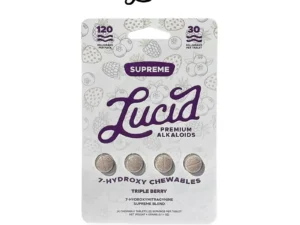 Lucid 7-Hydroxy Chewables, Triple Berry flavor.