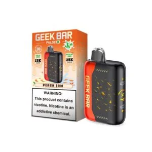 Geek Bar vape package with warning label.