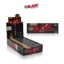 RAW rolling papers display and packaging.