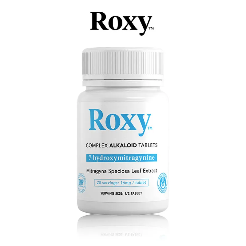 Roxy alkaloid tablets bottle on display.